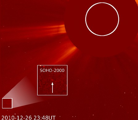 SOHO comet discovered in 2000